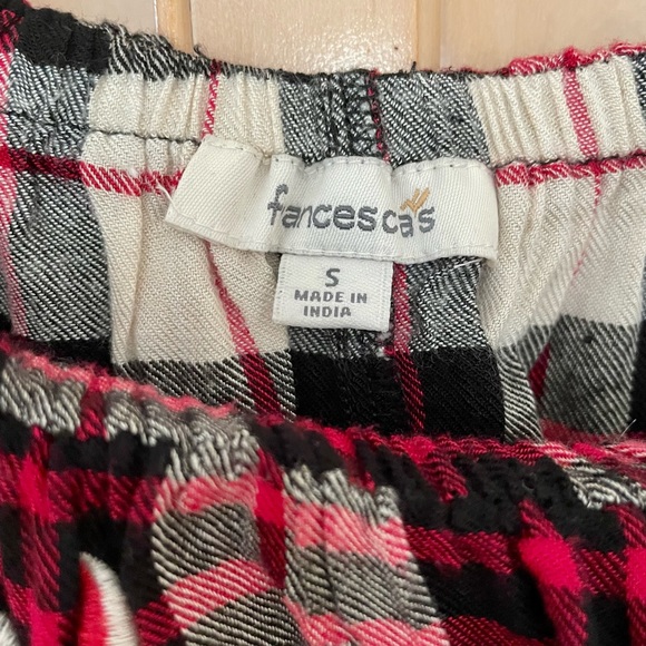 Francesca’s Off-the-Shoulder Flowy Plaid Top, Size Small, NWOT - Picture 4 of 7